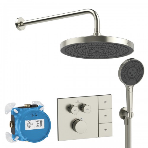 Ideal Standard CERATHERM NAVIGO SOLOS potinkinė termostatinė sistema Silver Storm